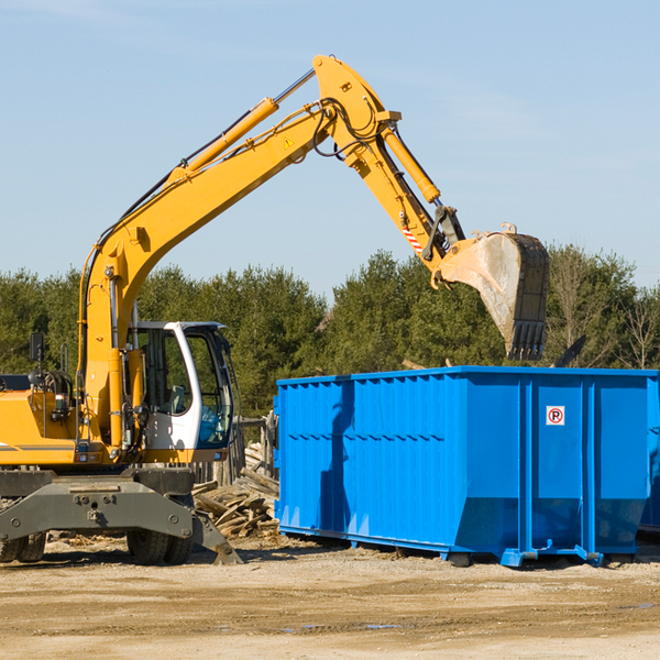 what size residential dumpster rentals are available in Corryton TN